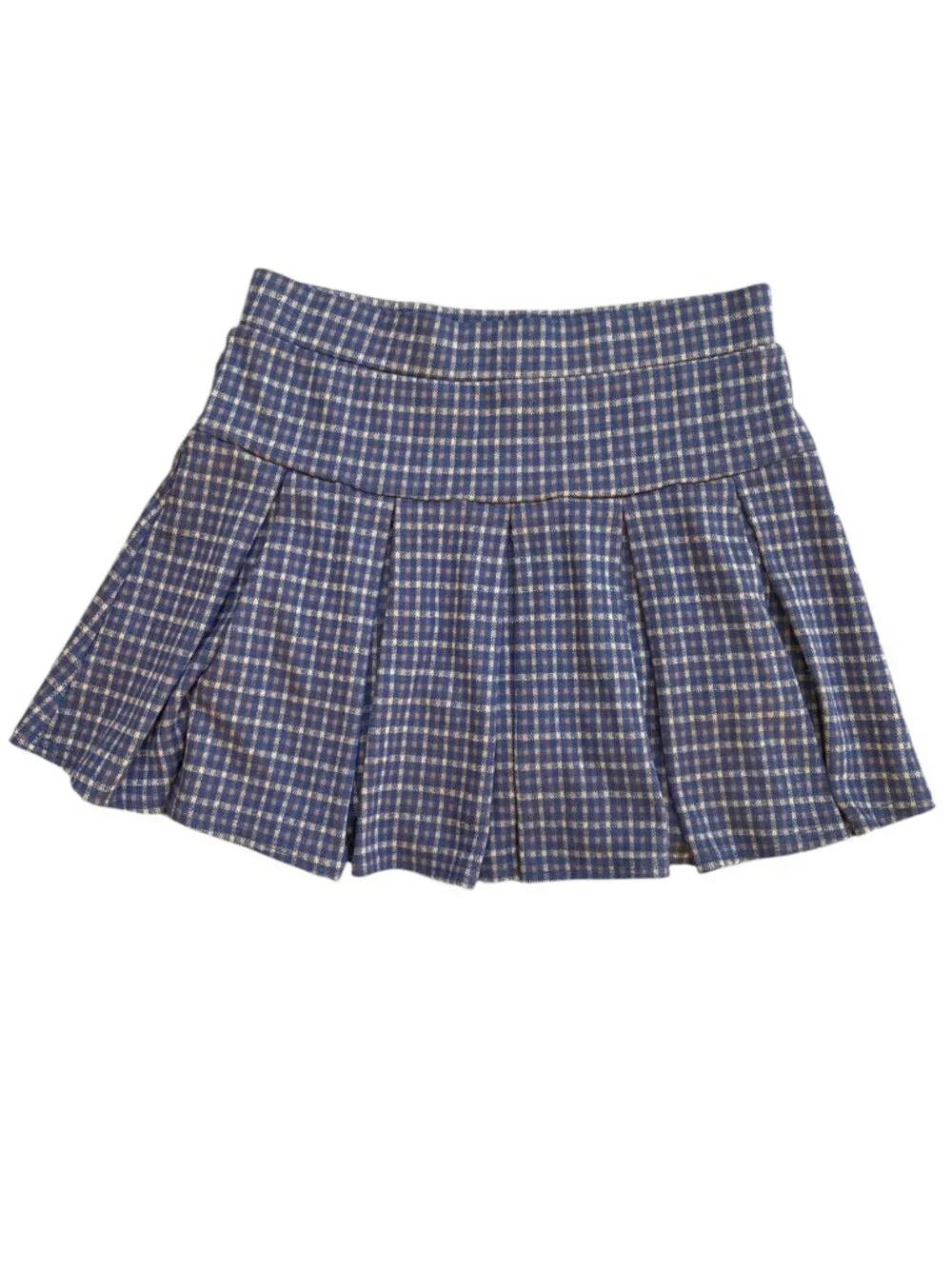American Eagle Brown Pleated Mini Skirt Academia School Girl Tennis Skort-S Long